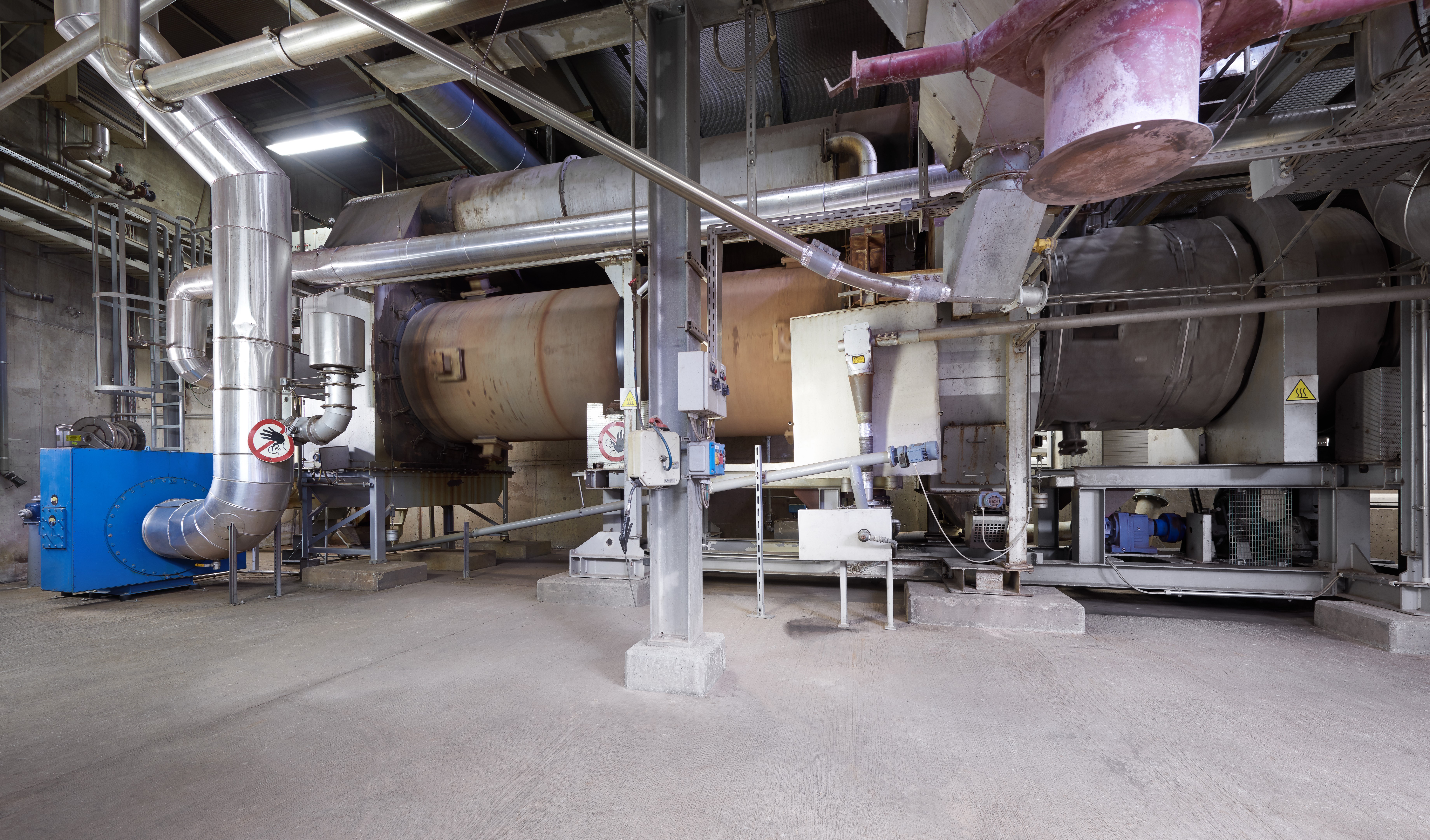 The thermal sludge recycling plant (TVA)